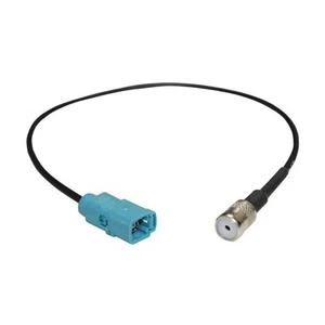 Audi Hembra Fakra To Hembra Iso Coche Antena Aérea AC Connector Cable Lead - Imagen 1 de 1