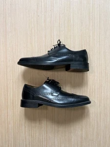 Zapatos Oxford Cole Haan Para Hombres Cuero Negro Punta de Ala Talla 10 M - Imagen 1 de 24