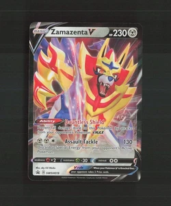 Zamazenta V SWSH019 Sword & Shield Black Star Promo Holo Pokemon Card NM - Picture 1 of 10