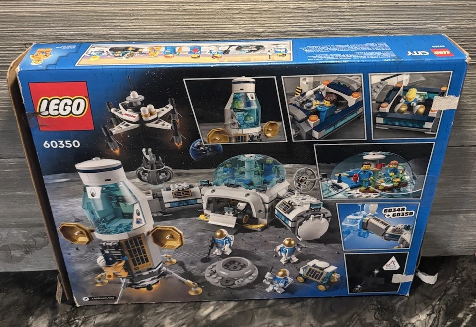 LEGO CITY NASA Lunar Research Base Original Box Only.  (60350) - Image 1 of 2