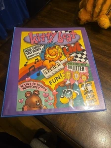 Vintage Garfield Federmäppchen Organizer 3 Ringe Ordner New Old Stock MEAD 29406 - Bild 1 von 12