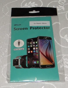 JETech TPU Screen Protector for Apple Watch Series 3/2/1 38mm, 3-Pack SEALED - Picture 1 of 8
