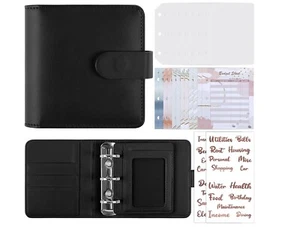 Mini Budget Binder with Cash Envelopes Money Saving Binder A8 Binder Wallet w... - Picture 1 of 1