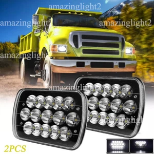 2PCS 7x6" LED Sealed Headlights High/Low fit for Ford F650 2000-2015 F750 Trucks - Picture 1 of 13