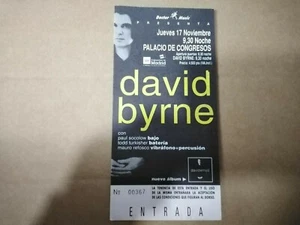 David Byrne Giovedì 17 Novembre Palacio De Congresos Madrid - Biglietto Ingresso - Foto 1 di 1