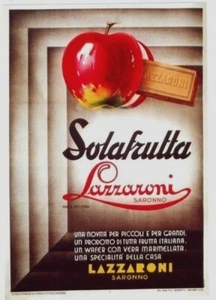 Original vintage poster LAZZARONI SOLAFRUTTA CAKE ITALY 1933 - Picture 1 of 1