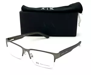 ARMANI EXCHANGE AX1014 6060 Matte Gunmetal / Demo Lenses 53mm Eyeglasses - Picture 1 of 4