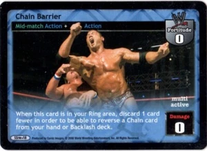 WWE: Chain Barrier [Played] card type Mid-match Action Raw Deal Wrestling WWF - Picture 1 of 1
