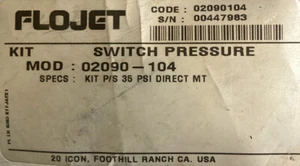 Flojet 02090-104 Pressure Switch Assembly - Picture 1 of 2