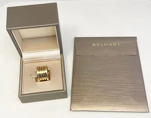 Bulgari 18K Yellow Gold B.Zero1 XX 20th Anniversary 5 Band Ring w/ Box & Papers - Picture 1 of 6
