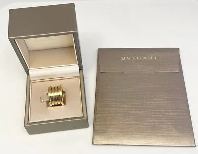 Anillo Bulgari Oro Amarillo 18K B.Zero1 XX 20 Aniversario 5 Bandas con Caja y Papeles  Foto 1 de 4