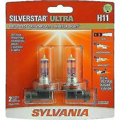 SYLVANIA SilverStar Ultra High Performance 2 Piece H11 Halogen Headlight Bulb - - Image 1 of 1