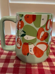 Summer 2020 Starbucks Mug, Apples Design Mint Green 14oz✔️✔️ - Picture 1 of 4
