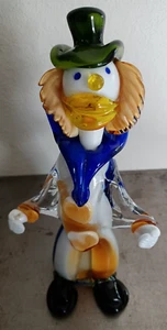 1950's Hand Blown Glass Clown 11" Tall - Picture 1 of 12