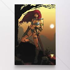 Red Sonja Poster Canvas Comic Book Art Print #053
