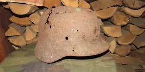 Elmetto tedesco reliquia originale-autentico WW2 WWII Wehrmacht #176 - Foto 1 di 13