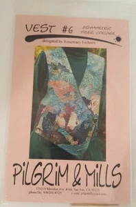 Ladies Vest PATTERN by Pilgrim & Mills  sz small med large Vest # 6 - Picture 1 of 2