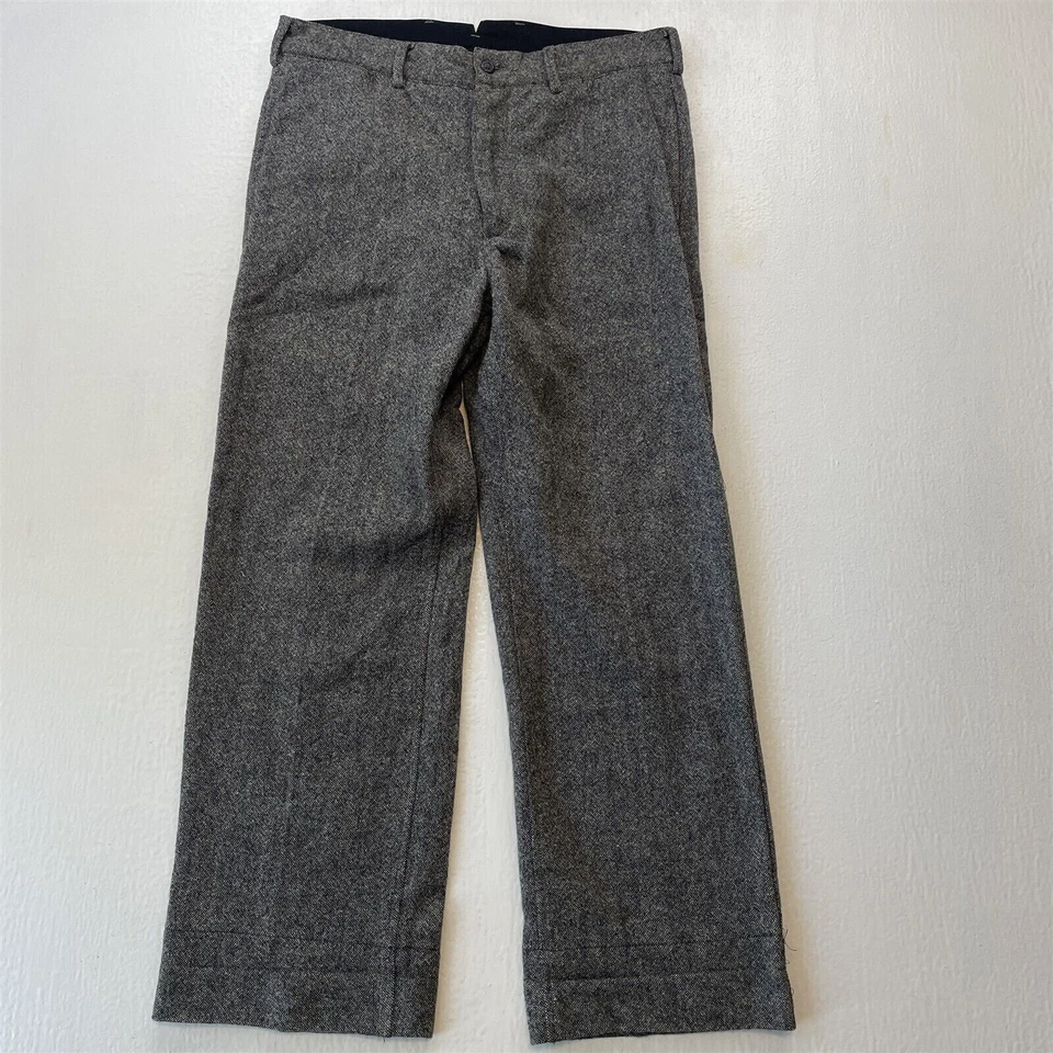 Pantalones Engineered Garments 32x28 Gris Tweed Hebilla Trasera Y2K De Colección Nueva York Hechos en EE. UU. Foto 1 de 4