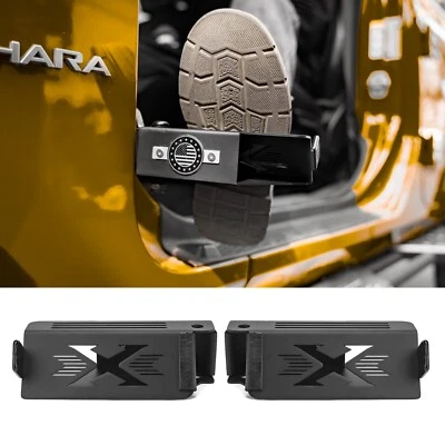 2 шт стальных передних ножных опорных педалей для Jeep Wrangler JK JL 2/4-дверного 2007-2020 годов выпуска - Изображение 1 из 4