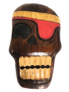 Holy Skully Pirate Head Wall Plaque 12" - Skull Decor | #dpt526230 - Picture 1 of 1