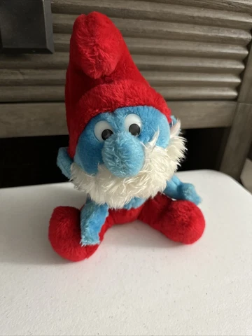 Vintage Papa Smurf Peyo 1979 Smurfs Stuffed Plush Doll Cover