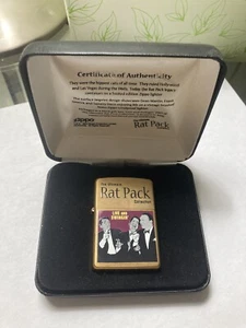 #665/3,000 The Ultimate Rat Pack Collection 2004 BRASS ZIPPO LIGHTER ~low# - Picture 1 of 9
