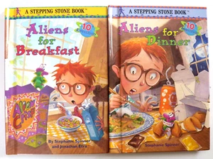 A Stepping Stone Book: Aliens for Breakfast & Aliens for Dinner Lot of 2 Books - Picture 1 of 5