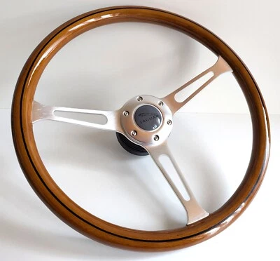 Volante apto para Jaguar madera usada 15 pulgadas vintage XJ6 1987-1989 Foto 1 de 4