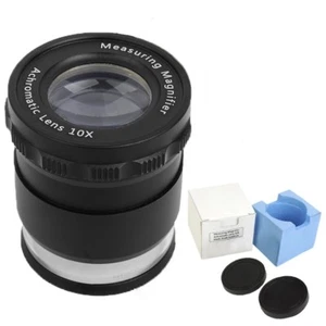 Cylinder Jewelers Loupe 10X 8LED Lighted Desk Magnifier with Measuring Scale - Bild 1 von 12
