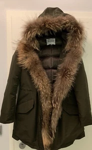 FLONA AUTHENTIC PARKA Echt Pelz Daunen GR: S LUXUS NEUWERTIG ! top - Bild 1 von 8