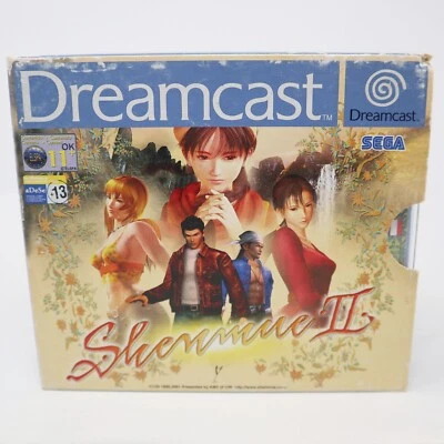 VINTAGE 2000 SEGA DREAMCAST SHENMUE SHENMUE II 2 GAME COMPLETE BOXED RARE RETRO - Image 1 of 4