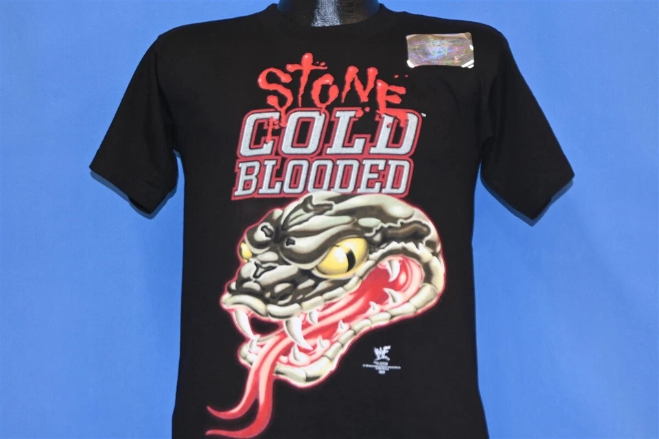 Camiseta de colección años 90 WWF STONE SANGRE FRÍA STEVE AUSTIN DEADSTOCK LUCHA LIBRE JUVENIL M Foto 1 de 4
