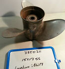 VOLVO or Omc Viper Stainless Steel Propeller 15x17 Pt # 3850311 Cupped