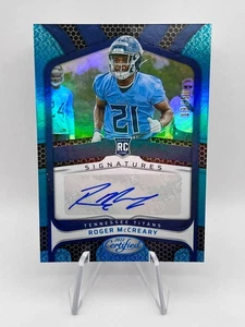 Roger McCreary - 2022 Certified Rookie Signatures Mirror Teal /50 RC Auto SP - Picture 1 of 4