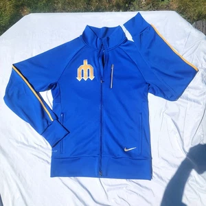 Nike MLB Seattle Mariners Cooperstown Collection Logo Trainingsjacke Daumenlöcher - Bild 1 von 11