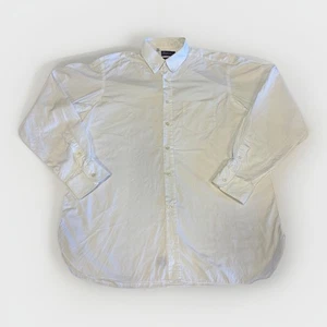 Ralph Lauren Purple Label Men’s Dress Shirt 17 White 120s 2-Ply Cotton Italy - Picture 1 of 12