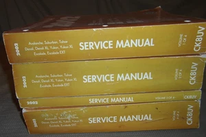 2002 CHEVY GMC DENALI ESCALADE TAHOE SUBURBAN SERVICE REPAIR WORKSHOP MANUAL - Picture 1 of 12
