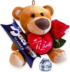 Küsse Perugina Original Geschenk Herren und Damen - Teddybär + 37,5g Küsse Perugina - Bild 1 von 6