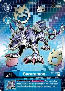 Garurumon (arte alternativo) - Colección clásica (EX01) CASI NUEVO/M - Imagen 1 de 1