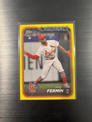 2024 Topps Series 1 - Jose Fermin #305 Yellow (RC) St. Louis Cardinals  - Image 1 of 2