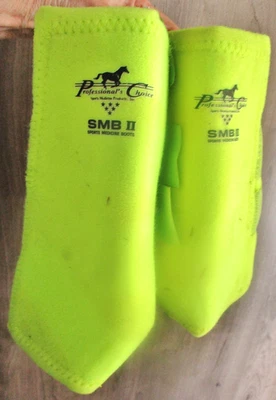 Professional's Choice SMB ll Botas de Caballo Lote de 2 Tack - Talla 100 Caballo - NEÓN Foto 1 de 4