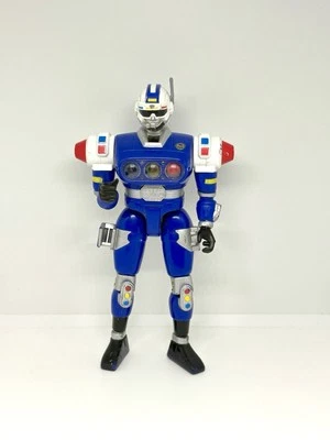 Figura de juguete Mighty Morphin Power Rangers Turbo Blue Senturion Bandai 1997 MMPR Foto 1 de 4