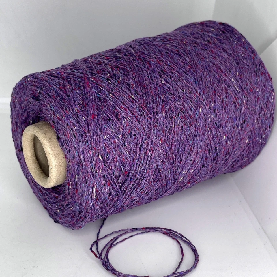 Tweed SILK WOOL BLEND Yarn Cone SOCK FINGERING WEIGHT Knitting *USA TARIFF FREE* - Image 1 of 1