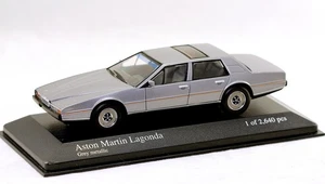 Raro 1/43 Minichamps 400137800 Aston Martin Lagonda 1982 gris metálico sin usar, en caja - Imagen 1 de 4