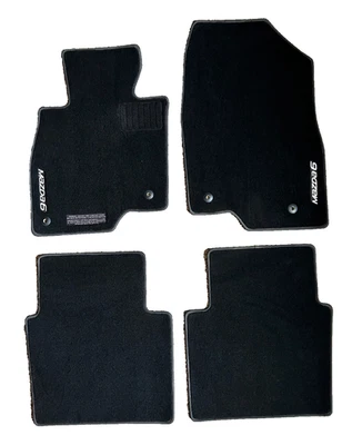 Genuine OEM Mazda Mazda6 Black Carpet Floor Mats 4-Piece Set - Изображение 1 из 2
