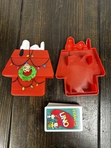 Peanuts Weihnachten Ersatz UNO Snoopy's Doghouse 2007 Mattel 99 Karten - Bild 1 von 9