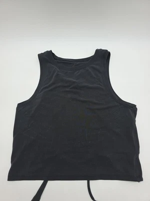 Lululemon Tank Top Women S Black Solid Logo Laces ..#37611 - Image 1 of 4