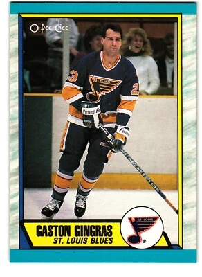 1989-90 O-Pee-Chee #270 Gaston Gingras St. Louis Blues - Image 1 of 2
