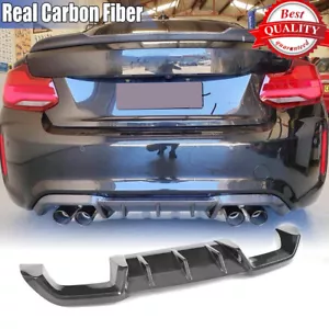 Difusor de parachoques trasero de fibra de carbono labial para BMW Serie 2 F87 M2 cupé 2016-2020 - Imagen 1 de 12