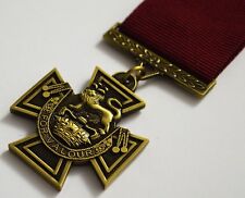 Superb Full Size Replica Victoria Cross Medal & Ribbon. Highest Military Honour